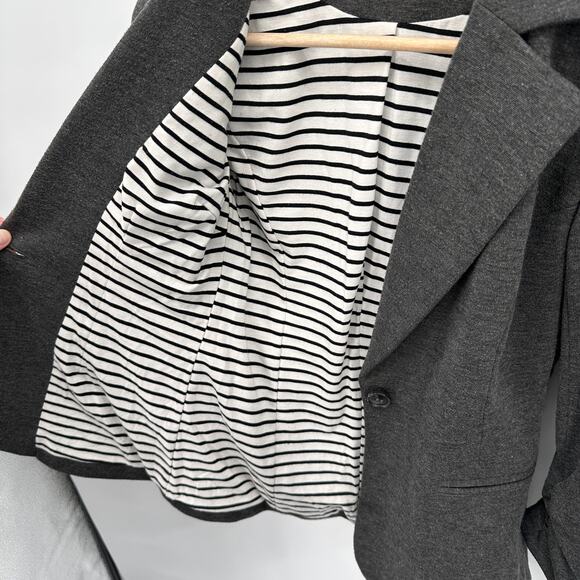 41HAWTHORN Stitch Fix Charcoal Gray Stretch Collared Blazer // XS - Picture 7 of 9